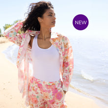 A47391 - Floral Belted Jacket - Pennita