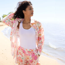 A47391 - Floral Belted Jacket - Pennita