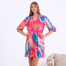 2505-07 - ‘City Lights’ Fusion Shift Dress - Pennita
