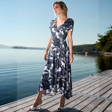 266343 - Botanical Dipped Hem Dress - Pennita