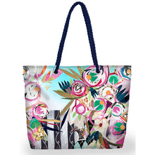 26956 - Rope Handle Beach Bag ‘Le Reve Eveille by Chantal Poirier’