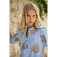 Bielsa - Embroidered Motif Cotton Top - Pennita