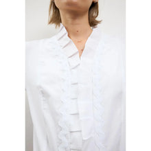 Yona - Pleated Frill Shirt - Pennita