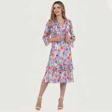 4111 - Romantic Rose Silk Dress & Bolero - Pennita