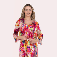 5197 - Multi Silk Two Piece Dress & Bolero - Pennita