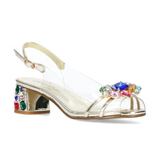 MILY01 - Perspex Jewelled Sandal - Pennita
