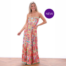 C311 - Bardot Mosaic Maxi Dress - Pennita