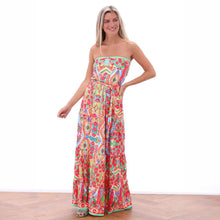 C311 - Bardot Mosaic Maxi Dress - Pennita