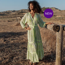 L216 - Embellished Palm Button Through Dress