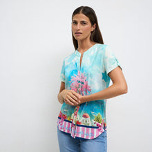 Saya - ‘Portofino’ Button Through Top - Pennita