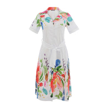 26708 - Belted Button Through Dress ‘Spring Delight by Majella LeBlanc’ - Pennita