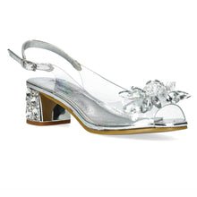 Mily 22 - Perspex Jewelled Block Heel Sandal - Pennita