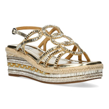 Marieo 05 - Baguette Wedge Sandal - Gold - Pennita