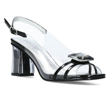 Matia 07 - Perspex Block Heel Sandal - Pennita