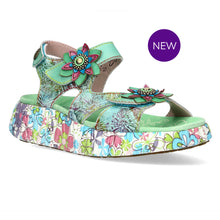 Nikito 03 - Flower Wedge Sandal