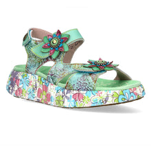 Nikito 03 - Flower Wedge Sandal