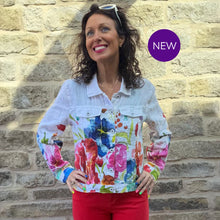 26705 - Linen Bomber Jacket ‘Spring Delight by Majella LeBlanc’ - Pennita