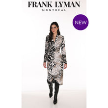 263369 - Animal Long Sleeve Cross Over Dress