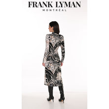 263369 - Animal Long Sleeve Cross Over Dress