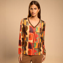 Asena - Mexican V-Neck Long Sleeve Top