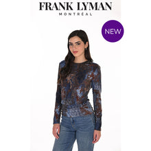 263477 - Aged Floral Tapestry Cowl Back Top