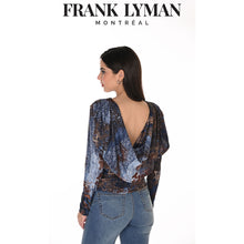 263477 - Aged Floral Tapestry Cowl Back Top