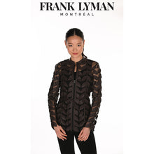 263739 - Leaf Cut-Out Mesh Zip Jacket