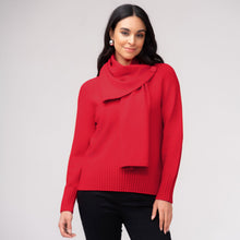 EW37022 - Detachable Scarf Sweater