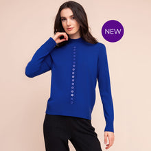 A48062 - Button Crew Neck Sweater