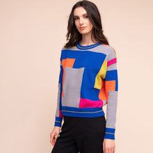 A48327 - Multicoloured Block Print Sweater