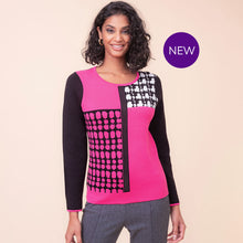 A48231 - Diamanté Strip Sweater