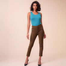 PAS2400 - High Rise Jeans - Chocolate