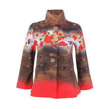 76636 - Poppy Swing Jacket ‘Ramo De Nubes Rojas by Betina Levin’