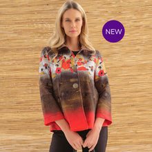 76636 - Poppy Swing Jacket ‘Ramo De Nubes Rojas by Betina Levin’