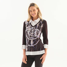 76652 - Faux Two Piece Top ‘Chandelier by Heather French-Roussia’