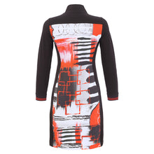 76695 - Zip Dress ‘Geo Stripes by Yasemin Indap‘