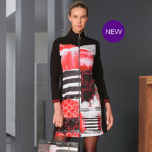76695 - Zip Dress ‘Geo Stripes by Yasemin Indap‘