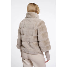 Feline 7002611 - Fur Fur Jacket with Detachable Ribbed Cuffs