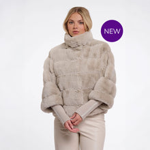 Feline 7002611 - Fur Fur Jacket with Detachable Ribbed Cuffs
