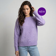 2629064 - Raised Heart Detail Sweater - Lilac