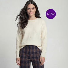 2629064 - Raised Heart Detail Sweater - Winter White