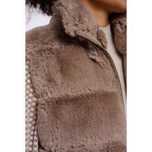 May 7002612 - Fun Fur Gilet - Mocha Latte