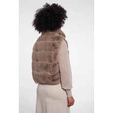 May 7002612 - Fun Fur Gilet - Mocha Latte