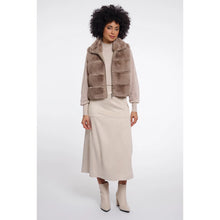 May 7002612 - Fun Fur Gilet - Mocha Latte