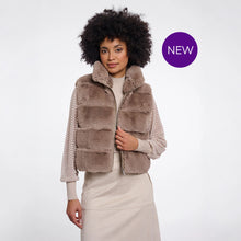 May 7002612 - Fun Fur Gilet - Mocha Latte