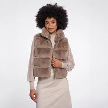 May 7002612 - Fun Fur Gilet - Mocha Latte