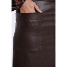 Almas 7502612 - Pleather Pocket Midi Skirt