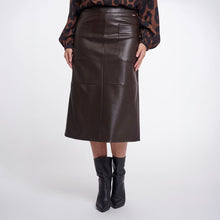Almas 7502612 - Pleather Pocket Midi Skirt