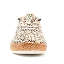 FLE056 - Evette Leather Plimsole