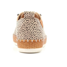 FLE056 - Evette Leather Plimsole